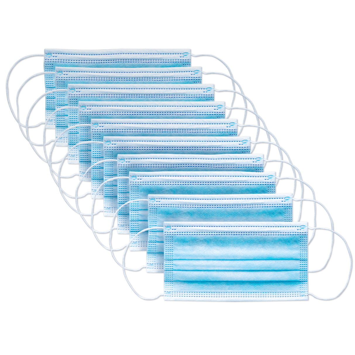 OTTO CAP® 3-Ply Disposable Earloop Face Masks – 10pc Travel Packs (100 Pieces / Box) OTTO 174-1332