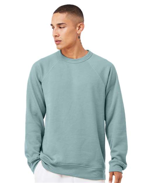 Bella + Canvas 3901 Unisex Sponge Fleece Raglan Crewneck Sweatshirt