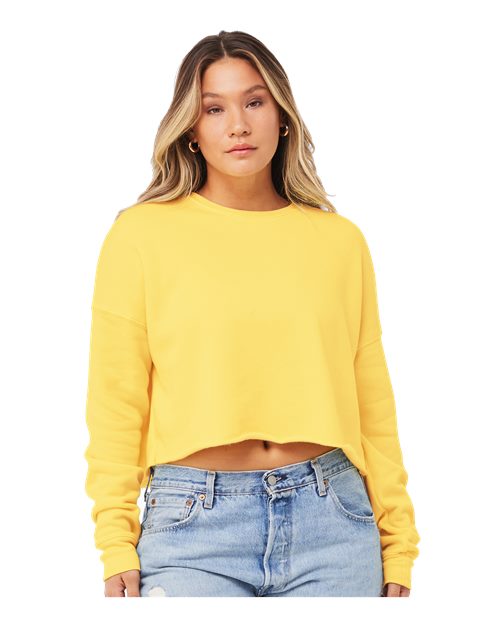 BELLA + CANVAS Women's Crop Fleece Crewneck Sweatshirt - BELLA + CANVAS 7503