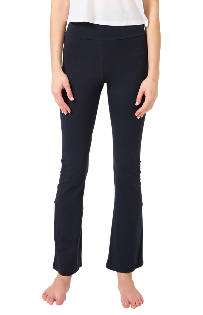 Royal Apparel 1004 Women's Cotton Spandex Yoga Pant - Navy