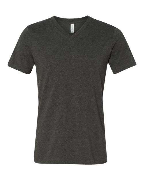 BELLA + CANVAS Unisex Heather CVC V-Neck Tee - BELLA + CANVAS 3005CVC
