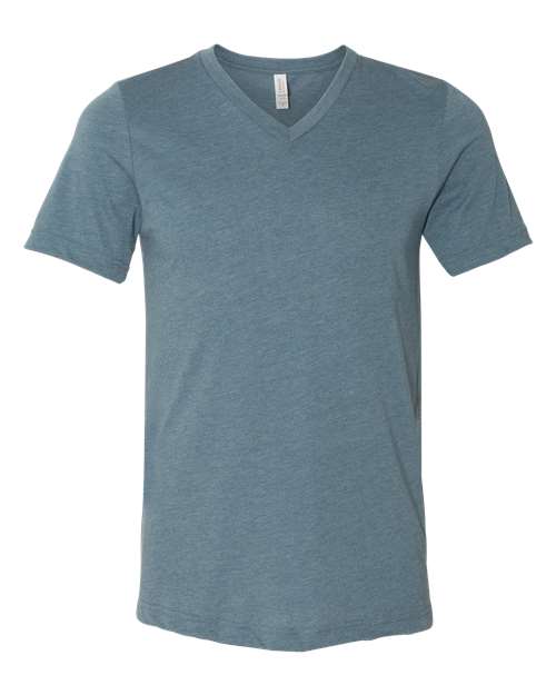 BELLA + CANVAS Unisex Heather CVC V-Neck Tee - BELLA + CANVAS 3005CVC
