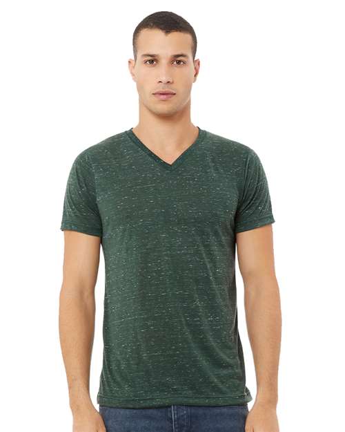 BELLA + CANVAS Unisex Textured Jersey V-Neck Tee - BELLA + CANVAS 3655