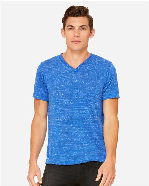 BELLA + CANVAS Unisex Textured Jersey V-Neck Tee - BELLA + CANVAS 3655
