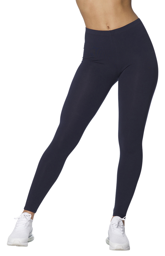 Royal Apparel 1007 Women's Cotton Spandex Leggings - Navy