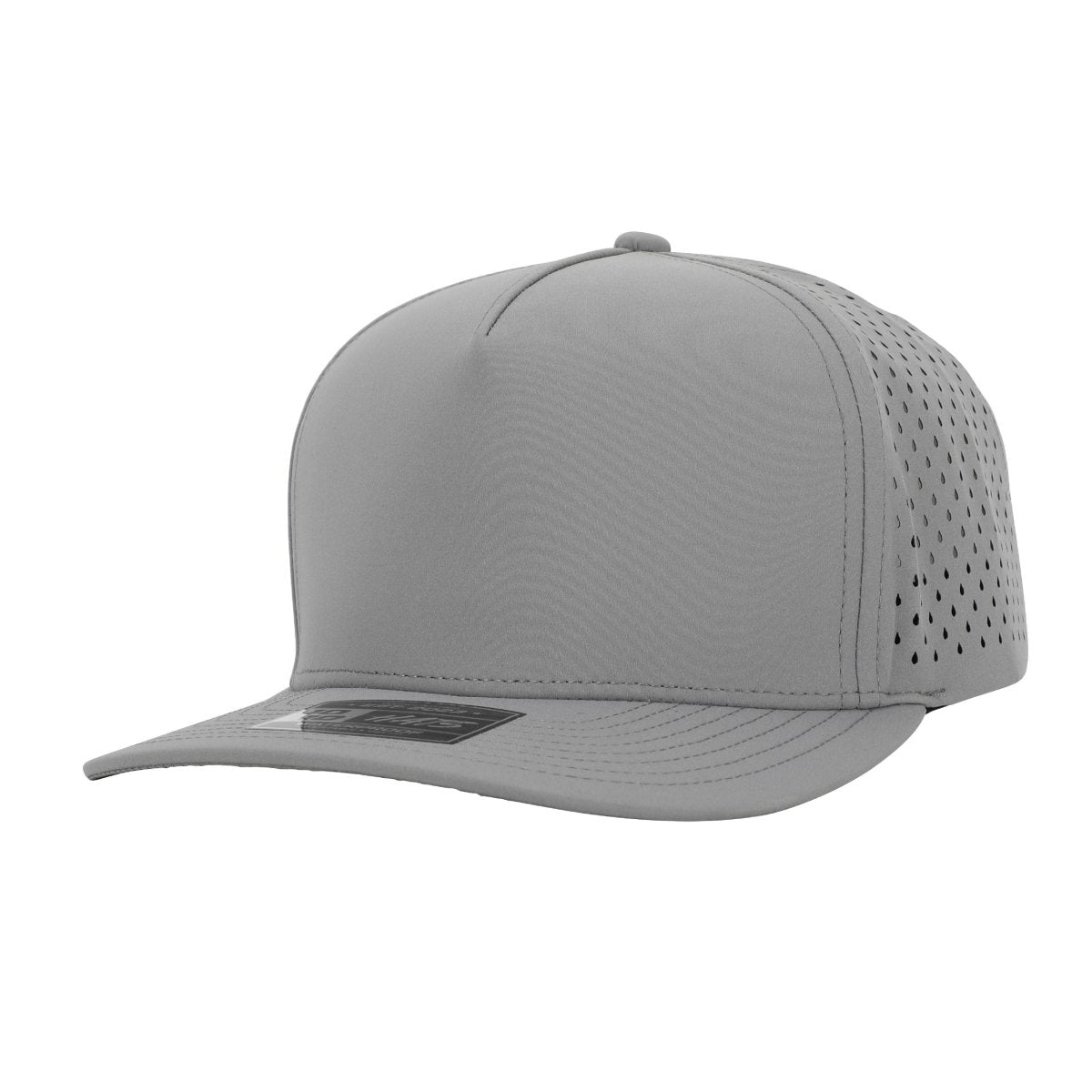 1010 Hats 615 5 - Panel Dryfit Performance Hat LIGHT GRAY Adjustable Hats