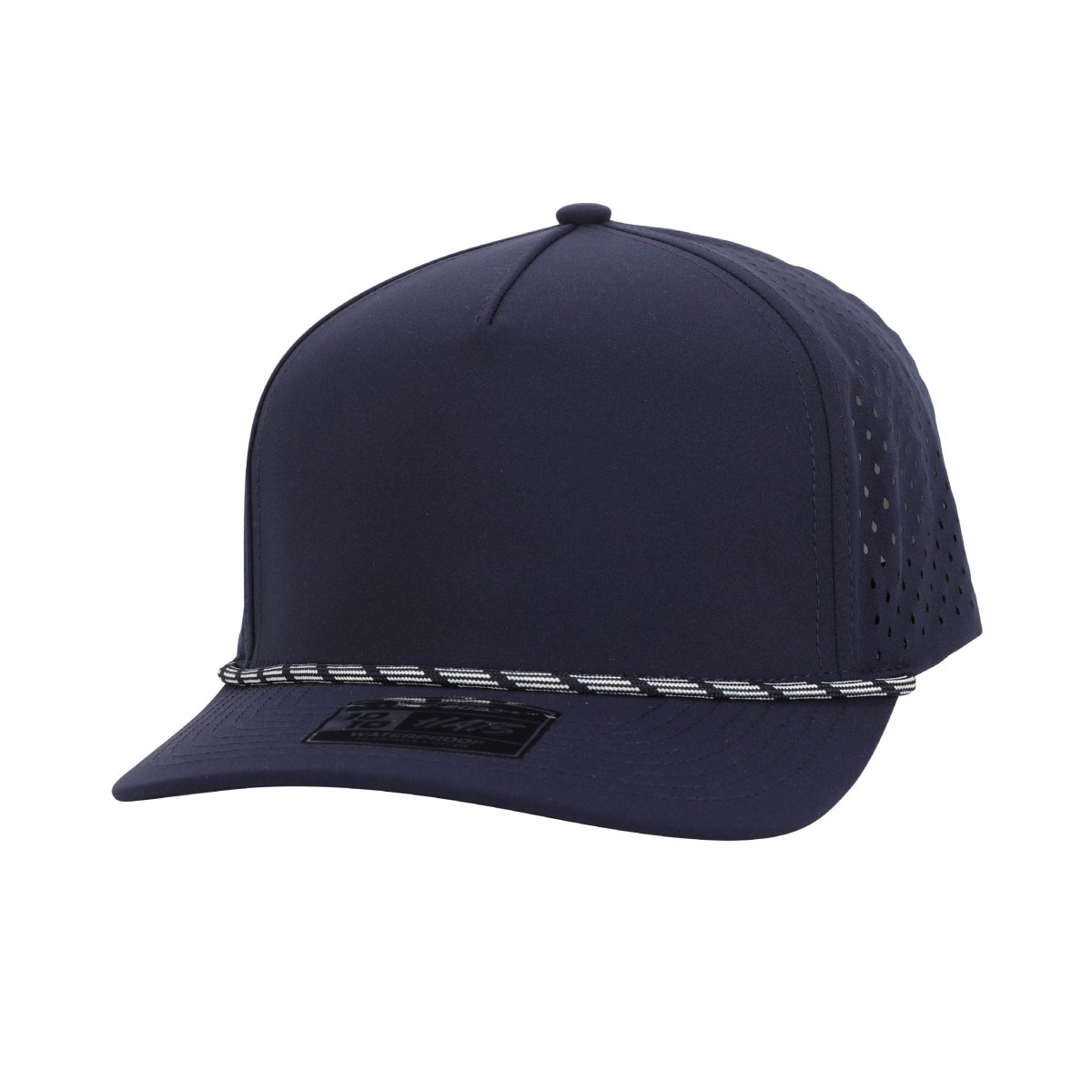 1010 Hats R615 5 - Panel Rope Dryfit Performance Hat NAVY R: NAVY/WHITE Adjustable Hats