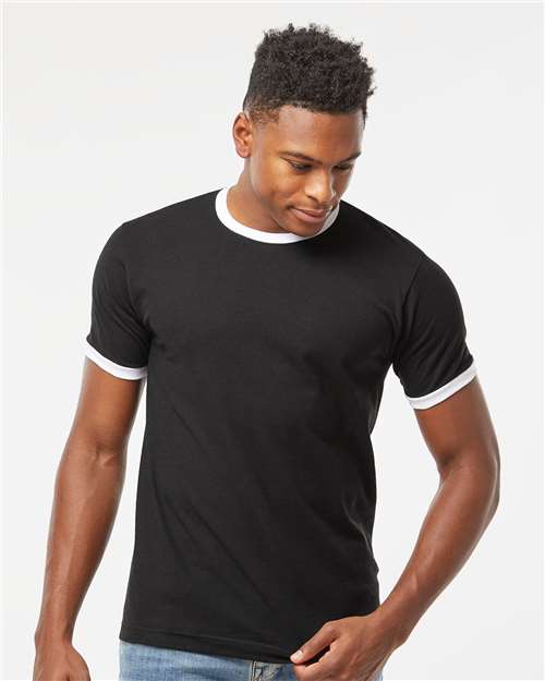 Tultex Unisex Fine Jersey Ringer T-Shirt - Tultex 246