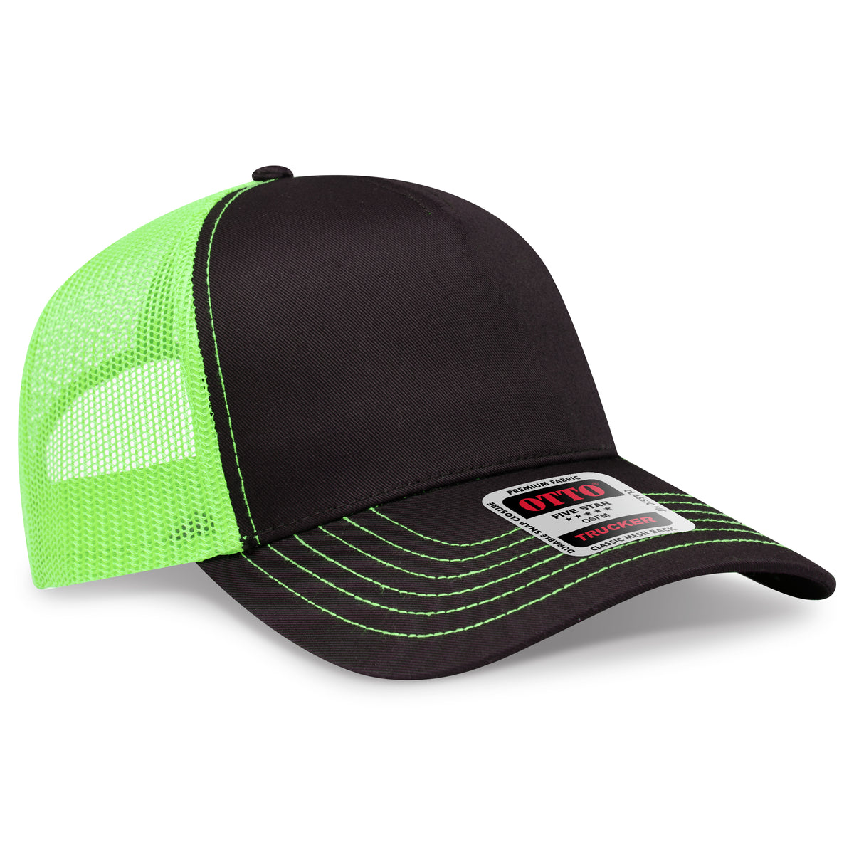 OTTO CAP® 5 Panel Low Profile Mesh Back Trucker Hat OTTO 102-664