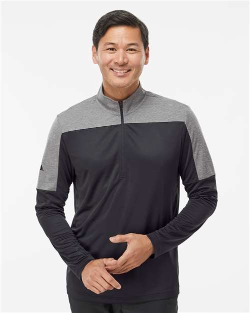 Adidas Men's Ultimate365 Lightweight Colorblocked Quarter-Zip Pullover - Adidas A552
