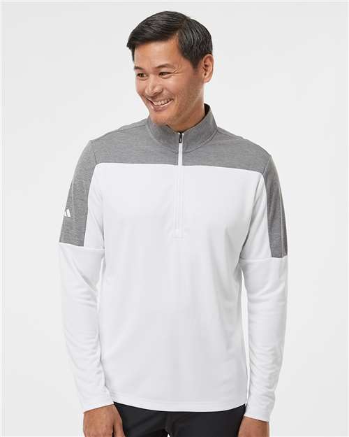 Adidas Men's Ultimate365 Lightweight Colorblocked Quarter-Zip Pullover - Adidas A552
