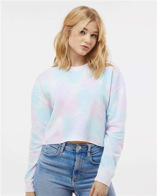 Independent Trading Co. Women's Lightweight Crop Crewneck Sweatshirt - Independent Trading Co. AFX24CRP