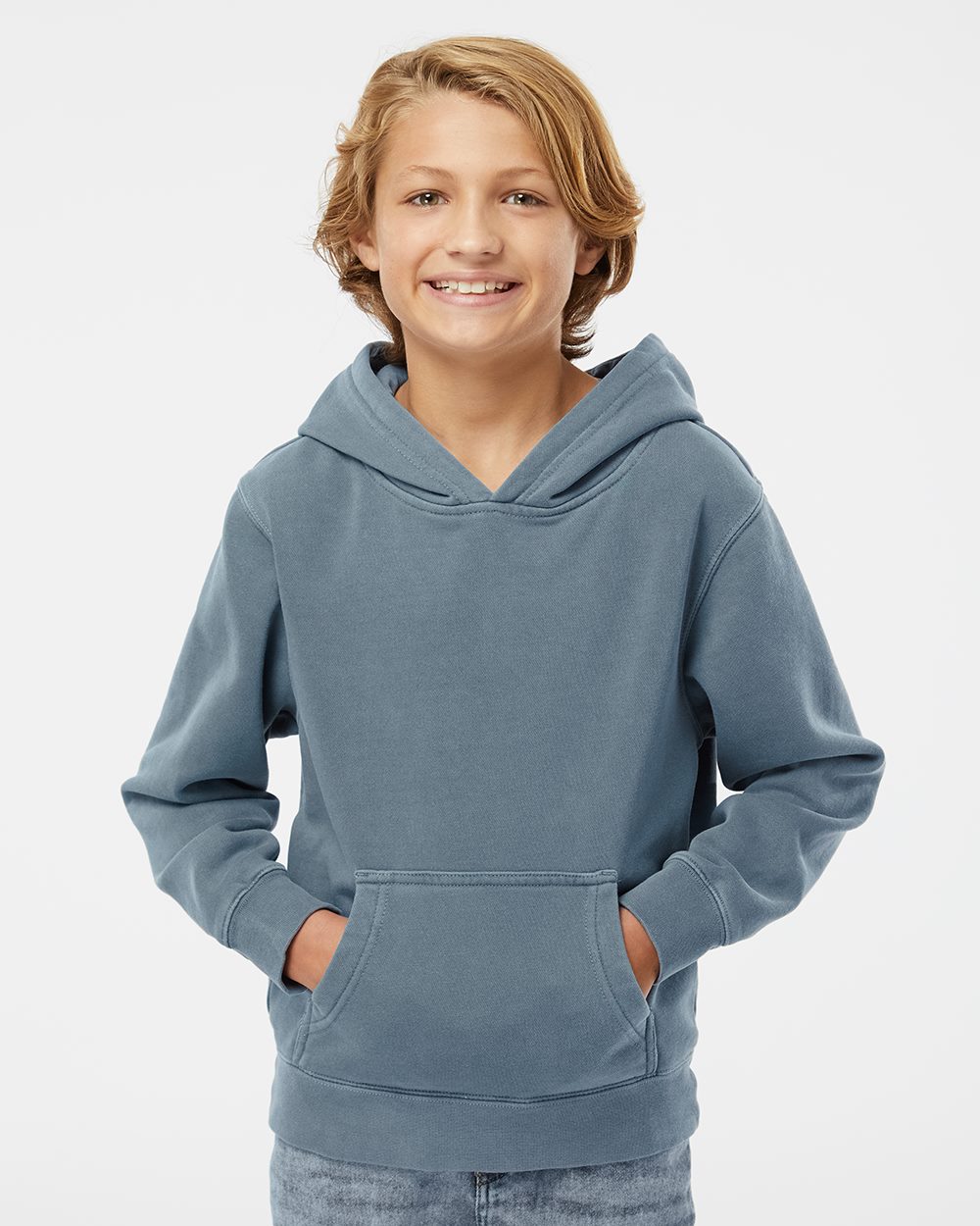 Independent Trading Co. Youth Midweight Pigment-Dyed Hooded Sweatshirt - Independent Trading Co. PRM1500Y