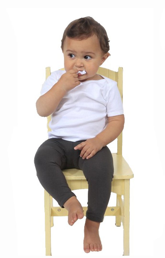Royal Apparel 1037 Infant Cotton Spandex Leggings - Asphalt