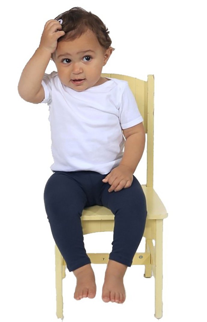 Royal Apparel 1037 Infant Cotton Spandex Leggings - Navy