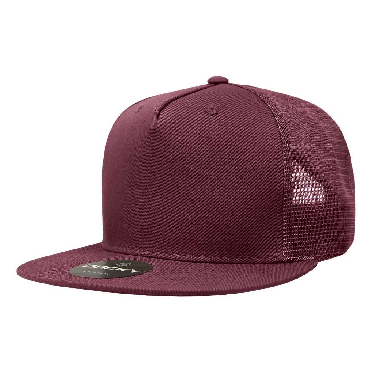 Decky 5 Panel High Profile Structured Cotton Blend Trucker | Decky 1040