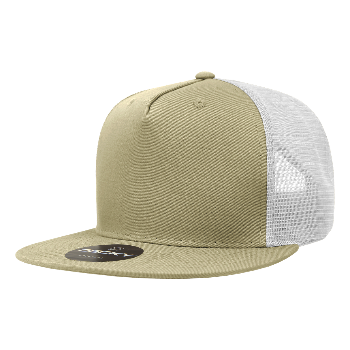 Decky 5 Panel High Profile Structured Cotton Blend Trucker | Decky 1040