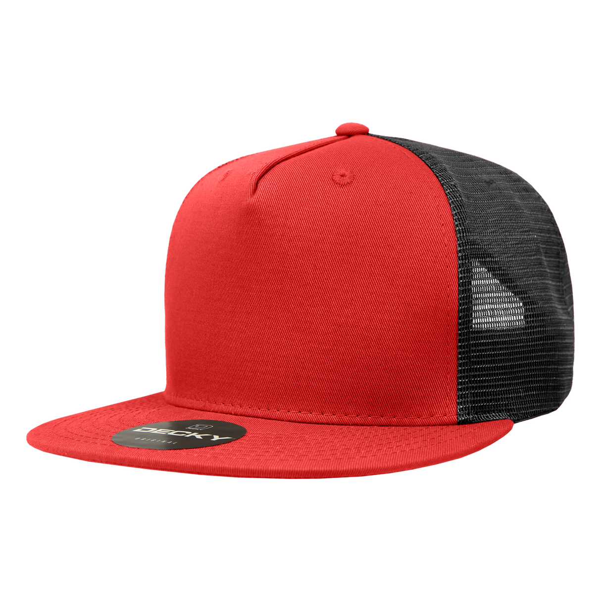 Decky 5 Panel High Profile Structured Cotton Blend Trucker | Decky 1040