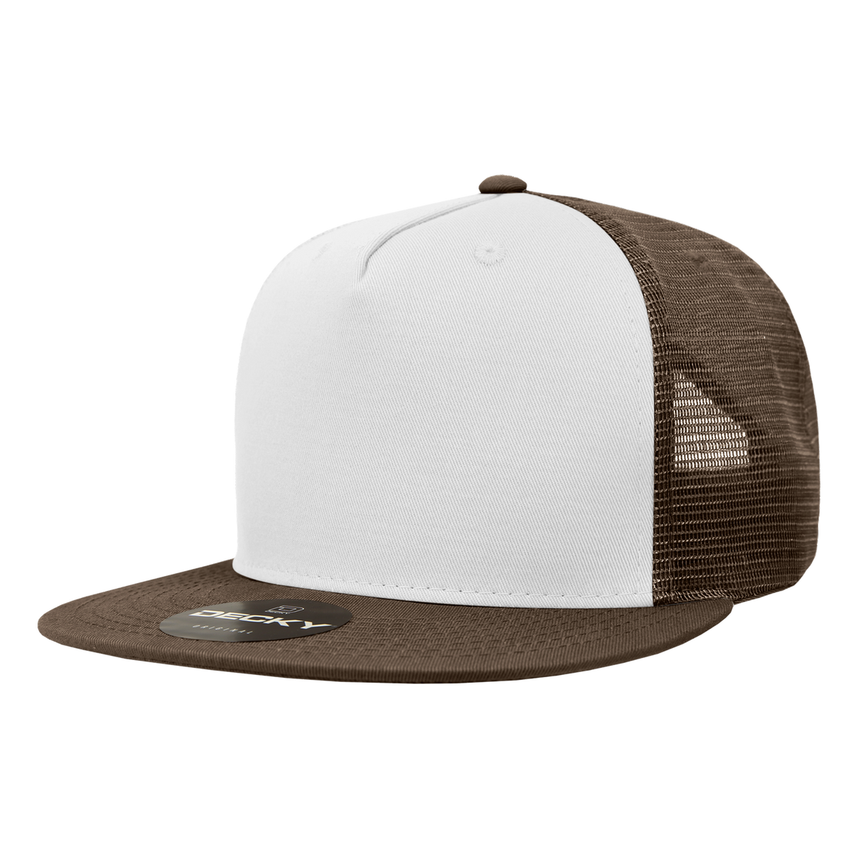 Decky 5 Panel High Profile Structured Cotton Blend Trucker | Decky 1040