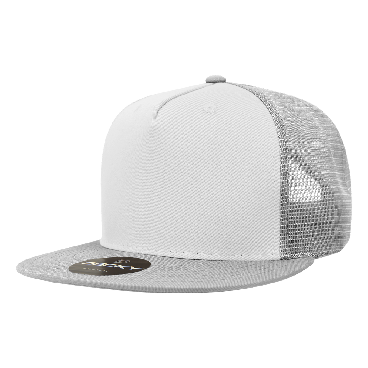Decky 5 Panel High Profile Structured Cotton Blend Trucker | Decky 1040