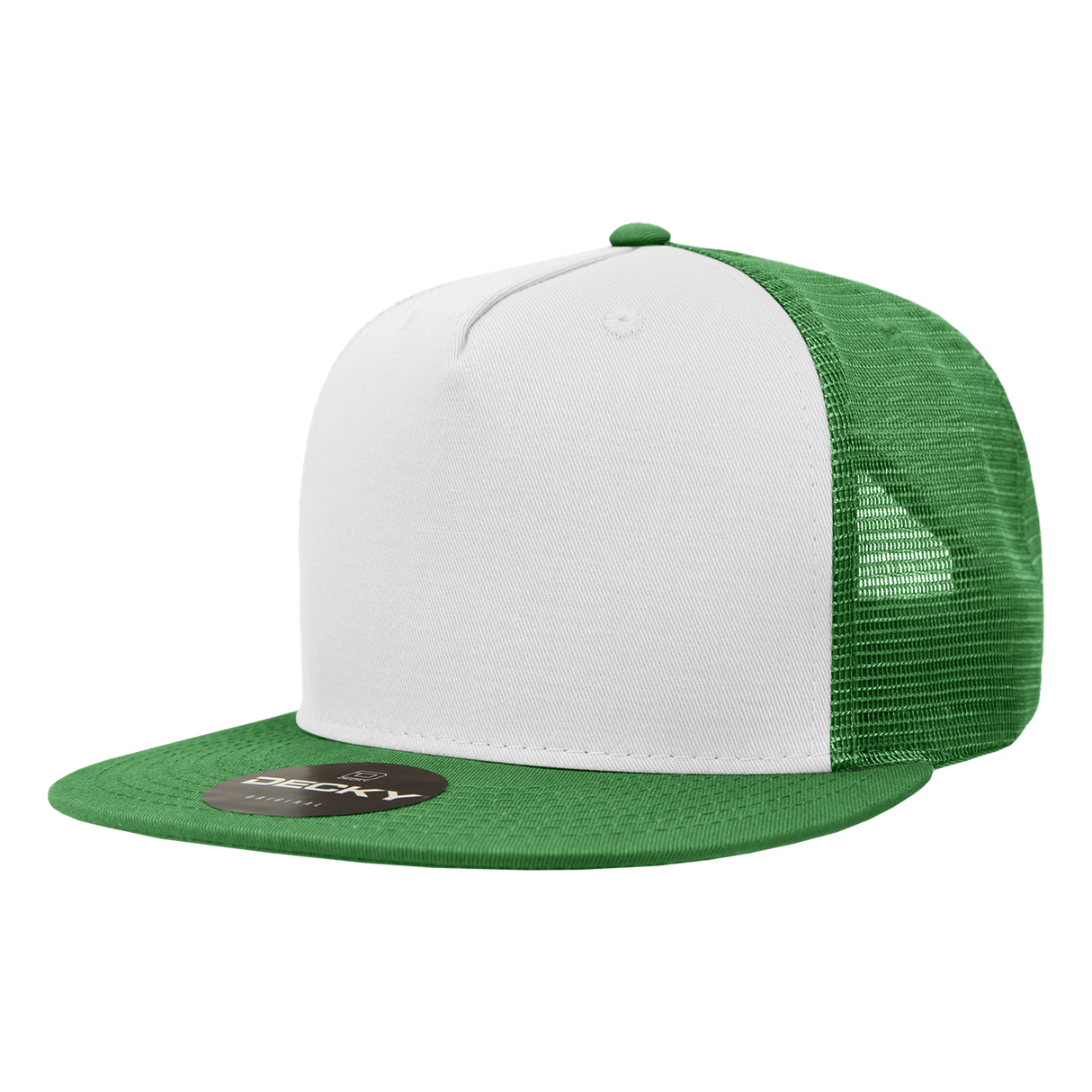 Decky 5 Panel High Profile Structured Cotton Blend Trucker | Decky 1040