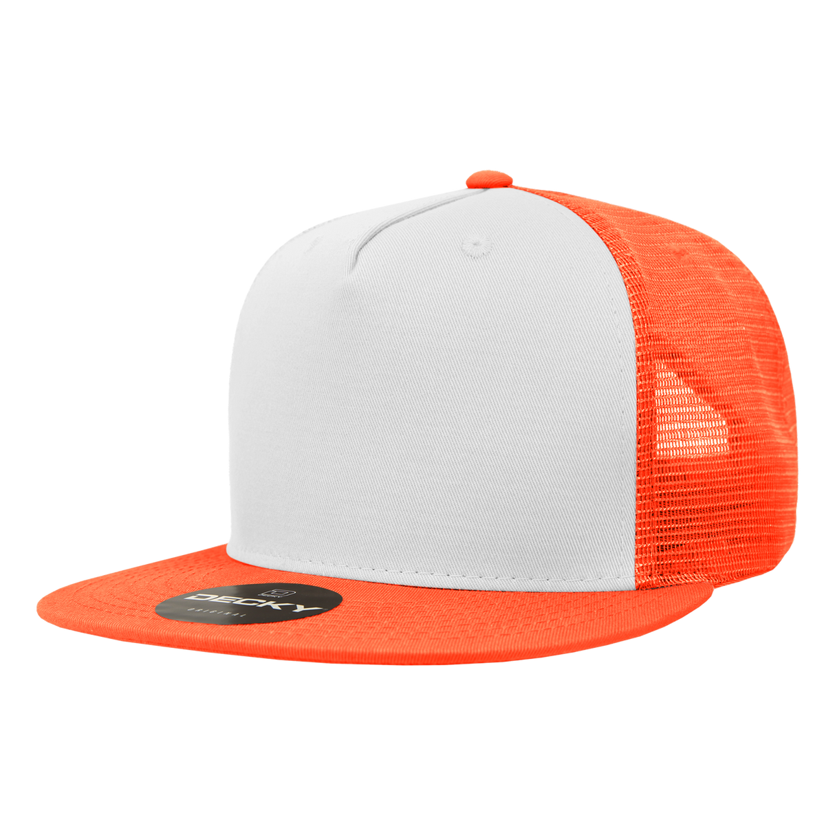 Decky 5 Panel High Profile Structured Cotton Blend Trucker | Decky 1040