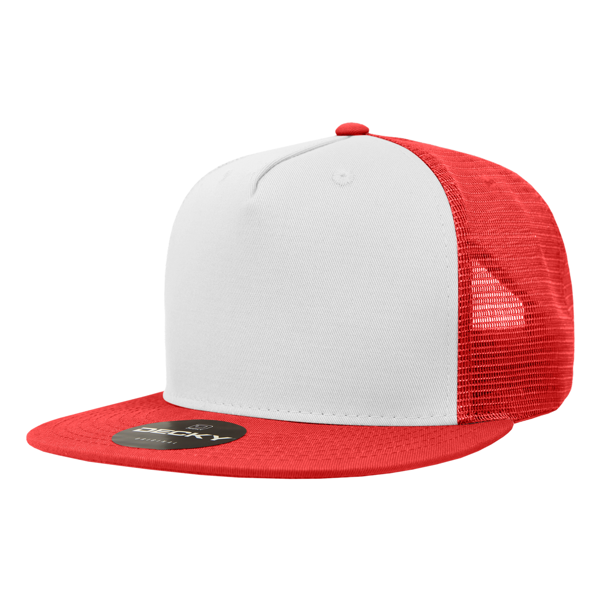 Decky 5 Panel High Profile Structured Cotton Blend Trucker | Decky 1040