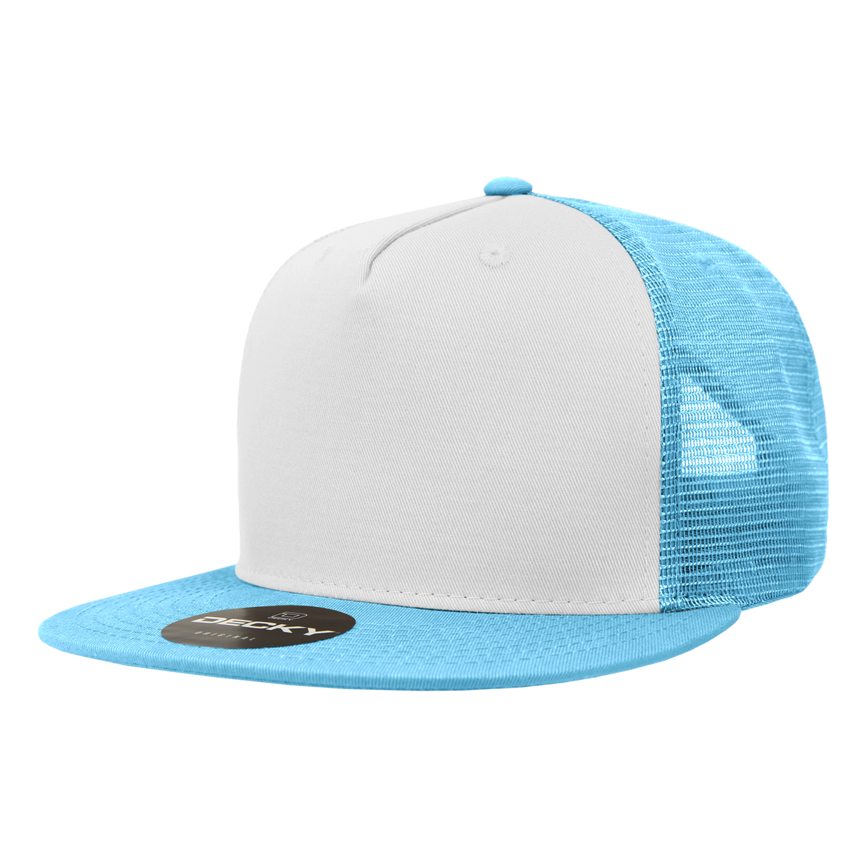 Decky 5 Panel High Profile Structured Cotton Blend Trucker | Decky 1040