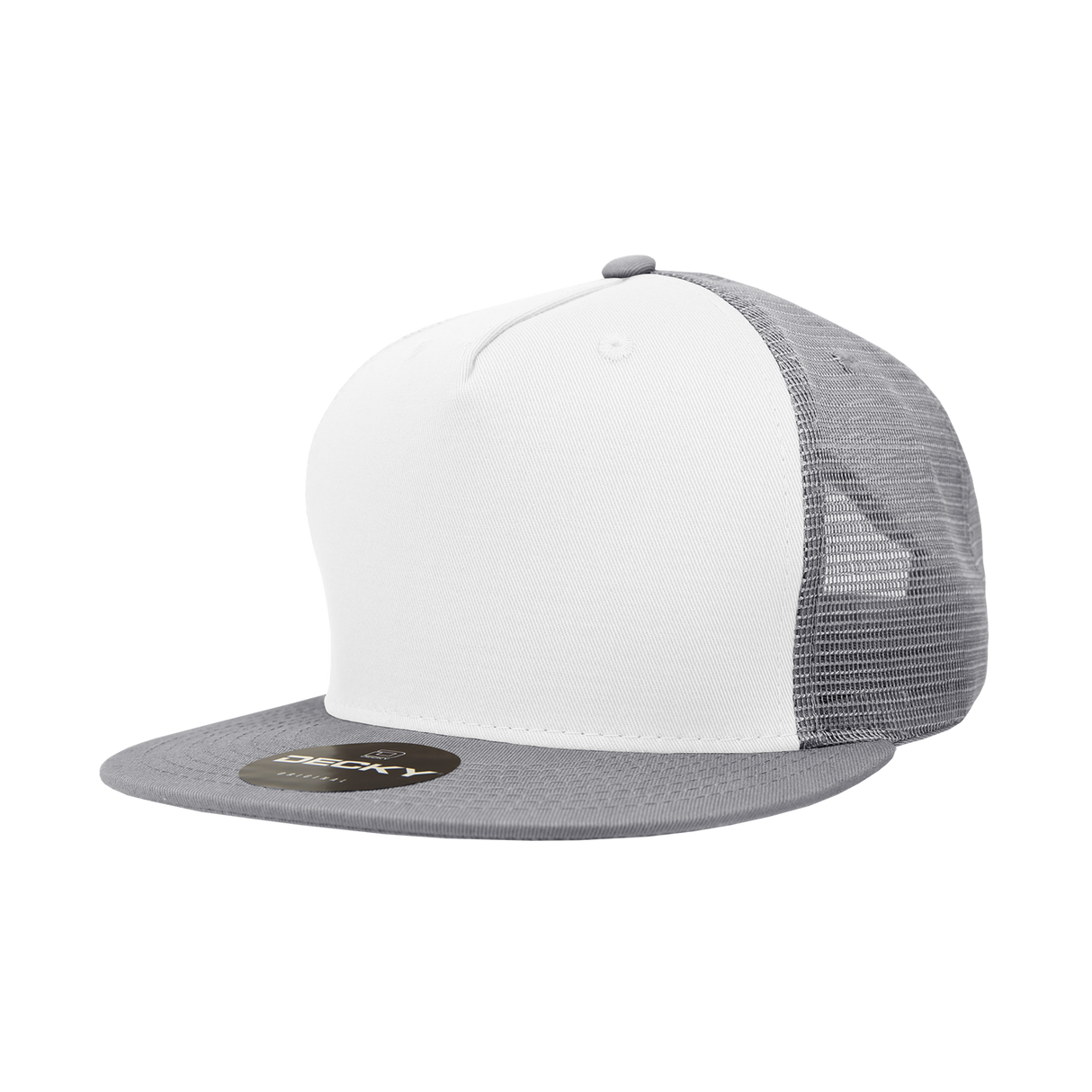 Decky 5 Panel High Profile Structured Cotton Blend Trucker | Decky 1040