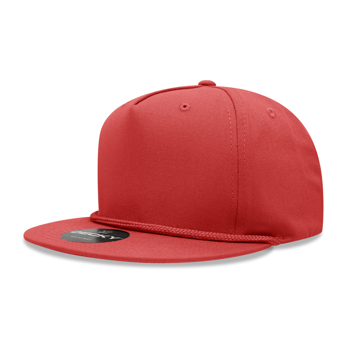 Decky 5 Panel High Profile Structured Cotton Blend Rope Hat | Decky 1041