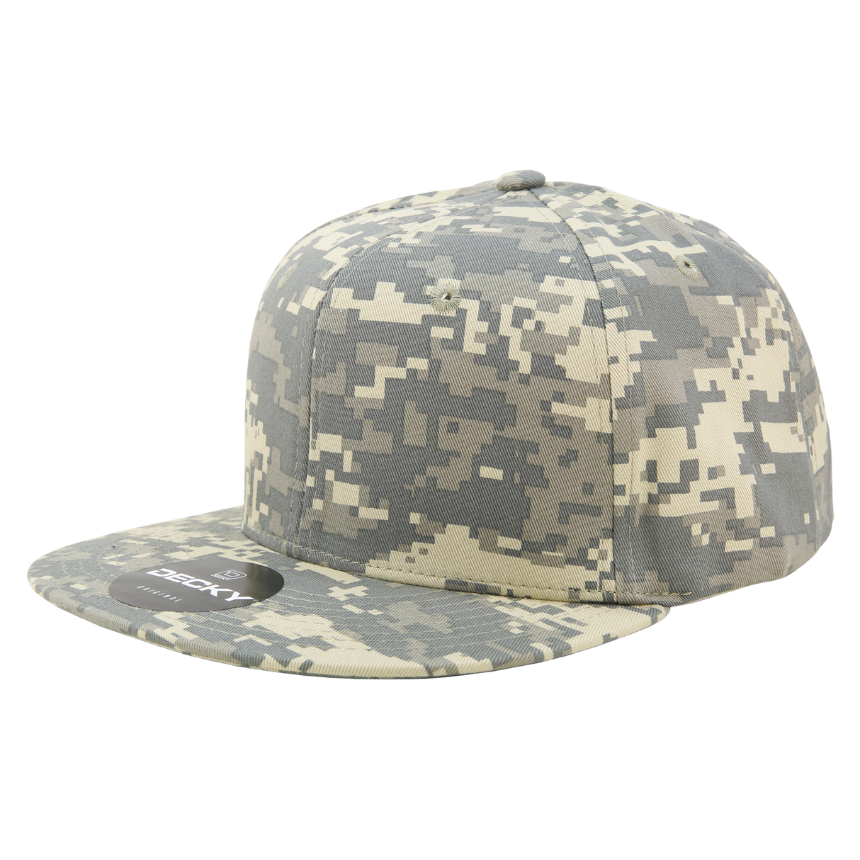 Decky 6 Panel High Profile Structured Camo Snapback | Decky 1047
