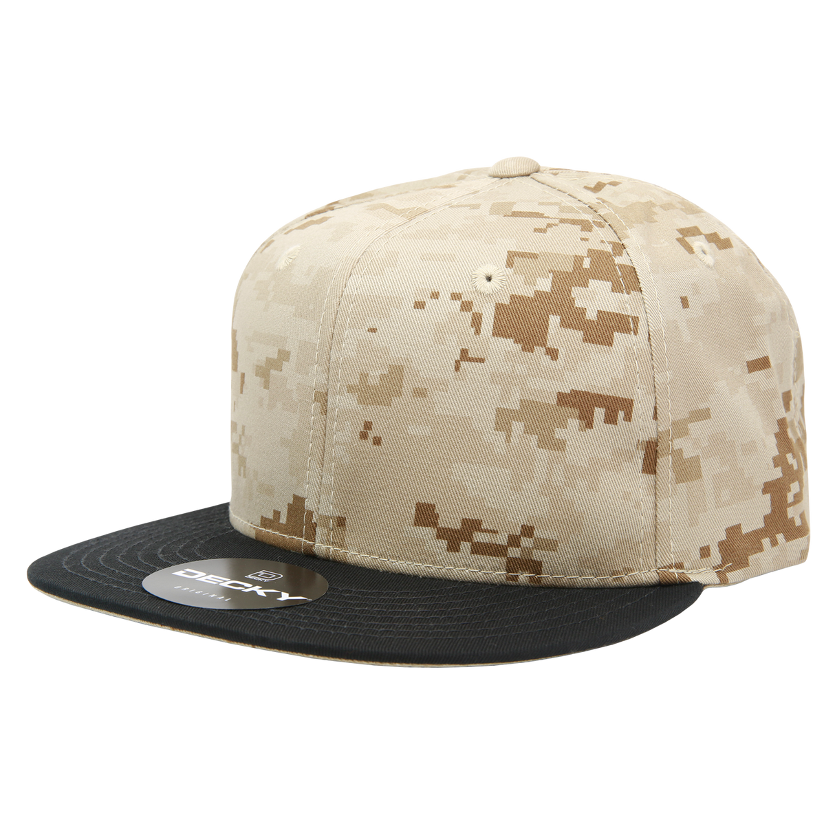 Decky 6 Panel High Profile Structured Camo Snapback | Decky 1047