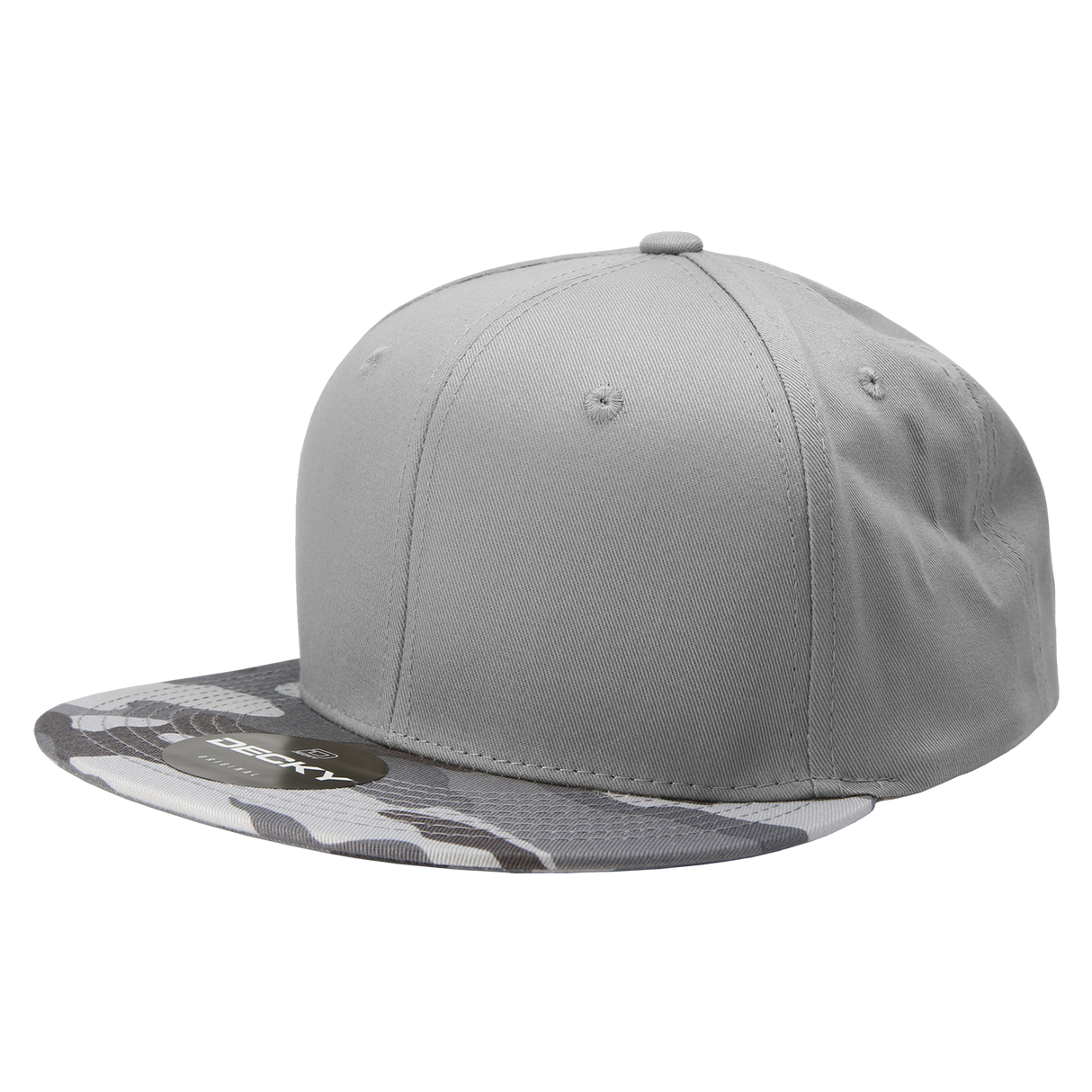 Decky 6 Panel High Profile Structured Camo Snapback | Decky 1047