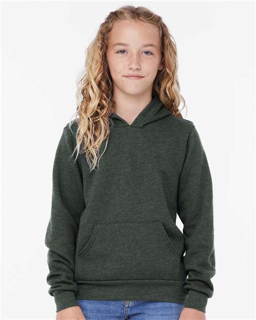 BELLA + CANVAS Youth Sponge Fleece Hoodie Sweatshirt - BELLA + CANVAS 3719Y