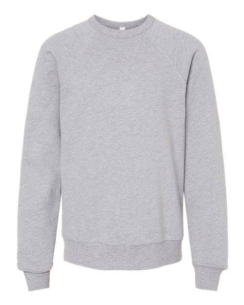 Bella + Canvas 3901Y Youth Sponge Fleece Crewneck Sweatshirt