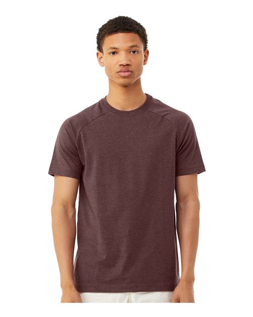 Bella + Canvas 3201 Men's Heather CVC Raglan Tee