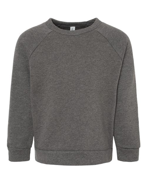BELLA + CANVAS Toddler Sponge Fleece Raglan Crewneck Sweatshirt - BELLA + CANVAS 3901T