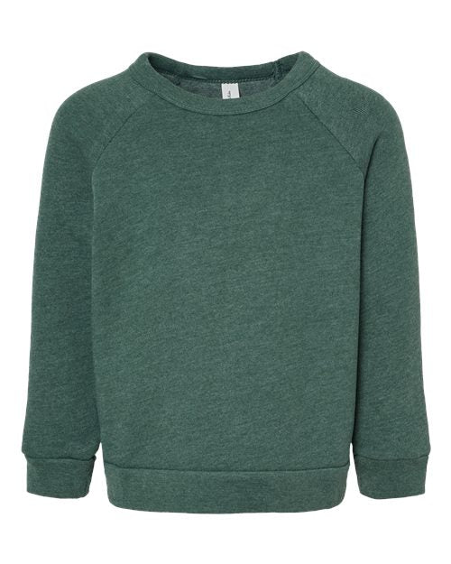 BELLA + CANVAS Toddler Sponge Fleece Raglan Crewneck Sweatshirt - BELLA + CANVAS 3901T