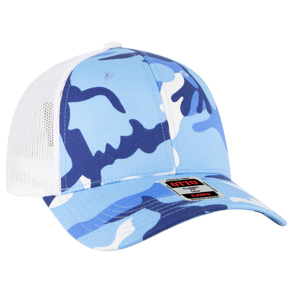 OTTO CAP® Camouflage 6 Panel Low Profile Mesh Back Trucker Hat OTTO 105-1247