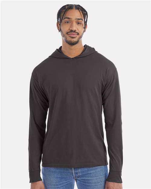 ComfortWash by Hanes Unisex Garment-Dyed Jersey Hooded Long Sleeve T-Shirt - ComfortWash by Hanes GDH280