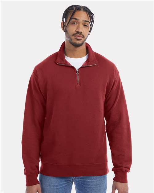 ComfortWash by Hanes Unisex Garment-Dyed Quarter-Zip Sweatshirt - ComfortWash by Hanes GDH425