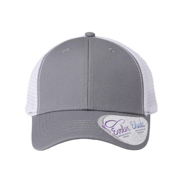 Infinity Her Women's Modern Trucker Cap - Infinity Her CHARLIE Infinity Her Grey/ White Adjustable