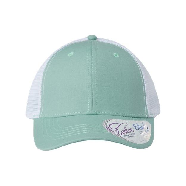 Infinity Her Women's Modern Trucker Cap - Infinity Her CHARLIE Infinity Her Seafoam/ White Adjustable
