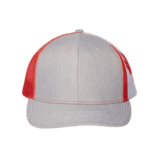 Kati Printed Mesh Trucker Cap - Kati S700M Kati Heather Grey/ Canada Flag Adjustable