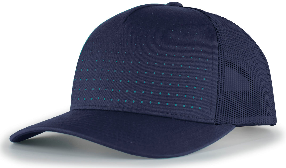 Pacific Headwear Perforated 5-Panel Trucker Snapback Cap 105P