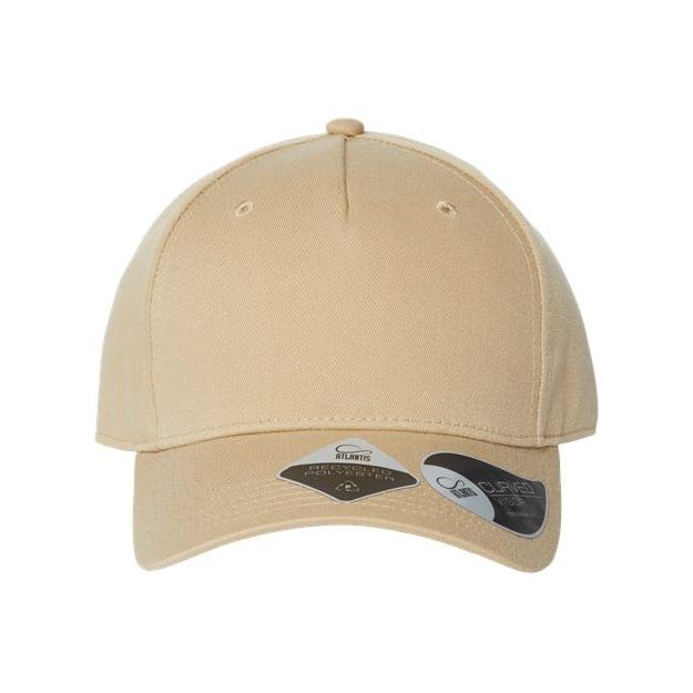 Atlantis Headwear Sustainable Five-Panel Cap - Atlantis Headwear FIJI Atlantis Headwear Khaki Adjustable