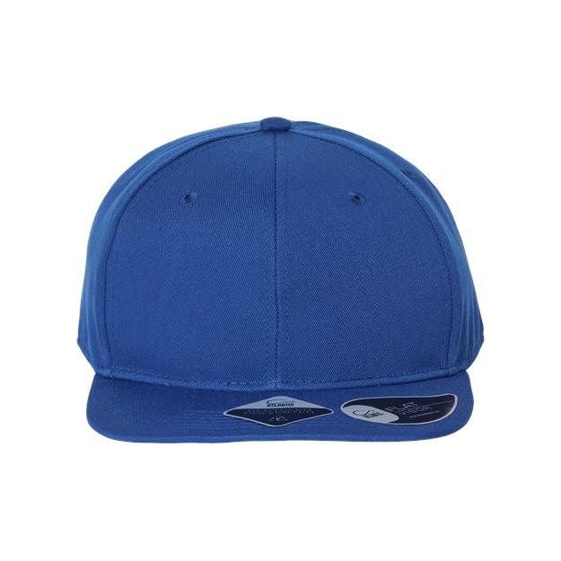 Atlantis Headwear Sustainable Flat Bill Cap - Atlantis Headwear JAMES Atlantis Headwear Royal Adjustable