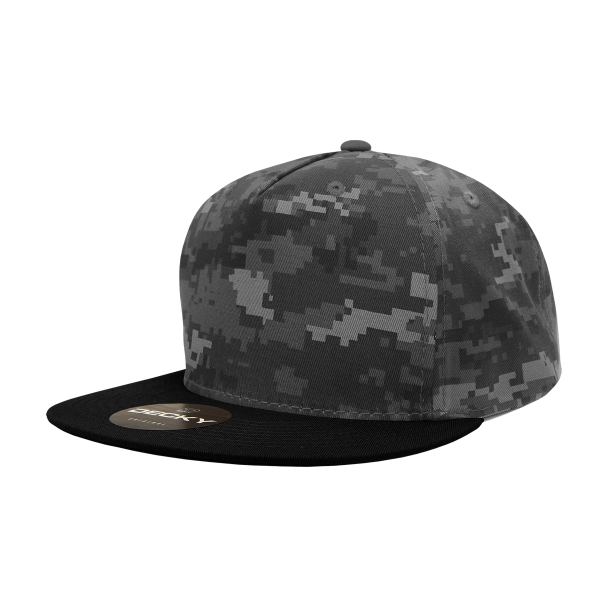 Decky 5 Panel High Profile Structured Cotton Blend Snapback | Decky 1064