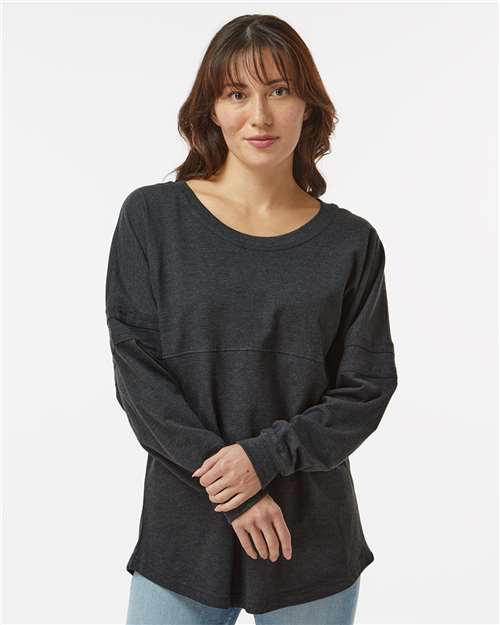 Boxercraft Women's Pom Pom Long Sleeve Jersey T-Shirt - Boxercraft BW3514