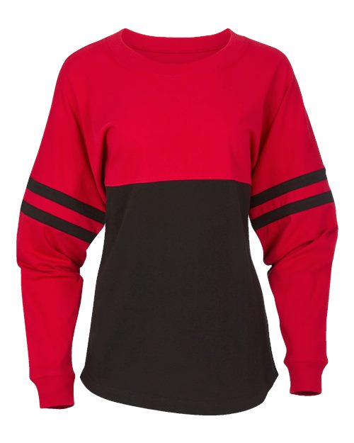 Boxercraft Women's Pom Pom Long Sleeve Jersey T-Shirt - Boxercraft BW3514